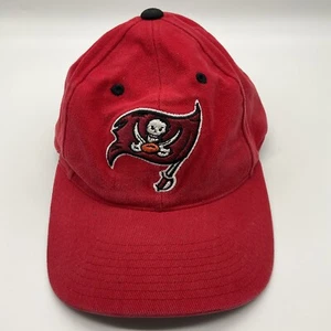Retro Tampa Bay Buccaneers Embroidered Flag Logo Hook Loop Adjustable Dad Hat - Picture 1 of 8