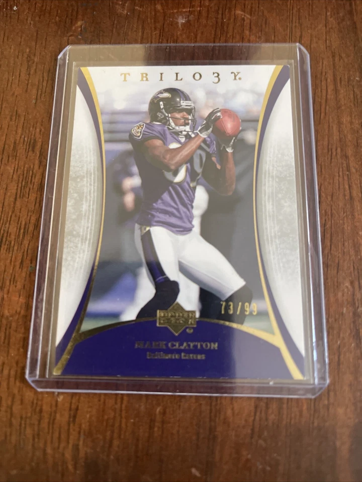 2007 Upper Deck Trilogy - Gold #10 Mark Clayton /99 - Image 1 of 2