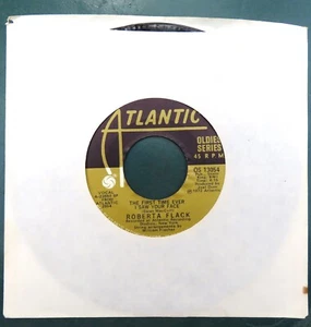 ROBERTA FLACK 45 RPM 7" Atlantic Record 1972-The First Time/Will You Still Love- - Picture 1 of 2