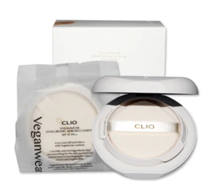 Clio Veganwear Hyaluronic Serum Cushion 15g x 2ea SPF45 PA++ Wrinkle Care K-Beau - Picture 1 of 9