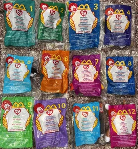 Vintage 1999 McDonalds Happy Meal TY Teenie Beanie Babys 12er Set Neu in Verpackung - Bild 1 von 2