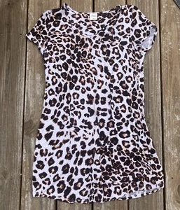Soma Cool Nights Short Sleeve Sleepshirt Size Small Animal Print - Picture 1 of 5