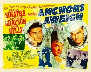ANKER WIEGEN 1945 HS FRANK SINATRA GENE KELLY - 11 x 14 TRUE COLOR LOBBY CARD - Bild 1 von 1