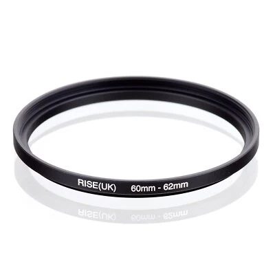 RISE(UK) 60mm-62mm 60-62 mm 60 to 62 Step Up Ring Filter Adapter black - Image 1 of 3