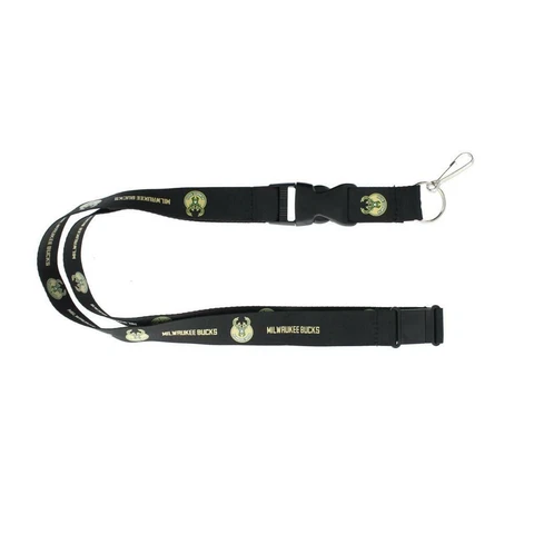 Milwaukee Bucks Premium Lanyard [NEW] NBA Key Chain Ring ID Holder Badge Aminco Cover