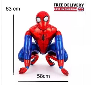 LARGE SPIDERMAN FOIL BALLOONS 3D SUPERHERO Birthday Party Marvel - Picture 1 of 1