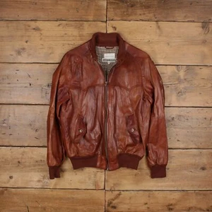 Vintage Marco Renati Lederjacke M 90er Bomber braun - Bild 1 von 9