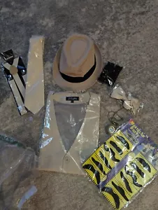 Zituri Men's 1920's Gangster Costume Accessories Set Large NWT - Picture 1 of 8