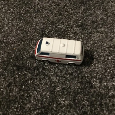 Ambulancia usada Matchbox Mb-20 VW TRANSPORTER 1987 naranja blanco #158 Foto 1 de 4