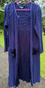 chesca Mother of the Bride Dress & Long Jacket Stunning Blues Worn Once! - Picture 1 of 22