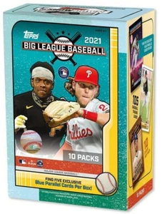 MLB Topps 2021 Big League Baseball Trading Card BLASTER Box [10 Packs!] - Picture 1 of 1
