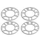 2X(4Pcs Aluminum Wheel Spacers Shims Plate Auto Wheel Spacers 3mm Stud for 4X100