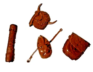 Marx Indian FAF ACCESS  BUFFALO HAT MASK GERONIMO CHIEF CHEROKEE Johnny West - Picture 1 of 3