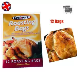 12 BOLSAS GRANDES PARA ASAR CARNE AVES PAVO VERDURAS EN HORNO MICROONDAS - Imagen 1 de 3