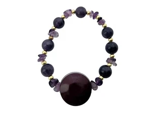 Purple Orgone Bracelet Communication Psychic Abilities Protection Amethyst - Picture 1 of 9