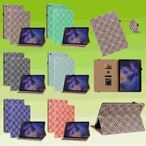 Für Tablet Design Muster Tasche Kunst-Leder Hülle Etui Cover Schutz Case Zubehör - Bild 1 von 7