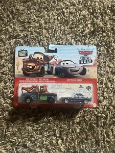 DISNEY PIXAR CARS 2-PACK Road Trip Mater & Kry Pillar Surer 2022 METAL SERIES - Picture 1 of 1