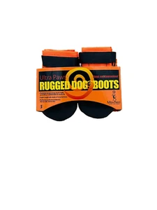 Ultra Paws Durable Rugged Dog Boots Size 5 in Orange - Picture 1 of 7