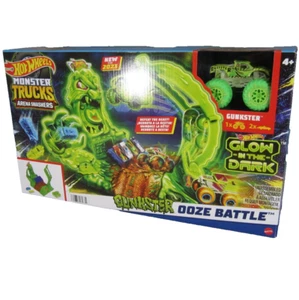 Hot Wheels Monster Trucks Gunkster Ooze Battle Arena Smasher Play Set Sealed Box - Picture 1 of 9