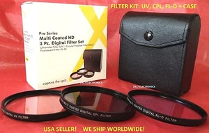 FILTER KIT 67mm CPL C-PL UV FL-D FIT FUJI FINEPIX S200EXR S100FS  SET 67 mm - Picture 1 of 11