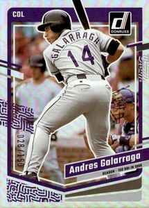 2023 Donruss Season Stat Line #228 Andres Galarraga ROCKIES /150 - Picture 1 of 2