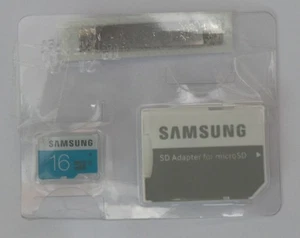 Boxed Samsung 16GB Micro SD Card with Adapter (SDHC16GB) - Picture 1 of 1