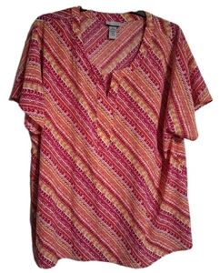 Camicetta donna Catherines manica corta taglia 2X 22/24W - Foto 1 di 11