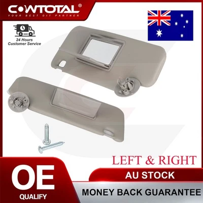 2x Right Driver Side & Left Passenger Side Sun Visor For 11-18 Holden Barina TM - image 1 of 4