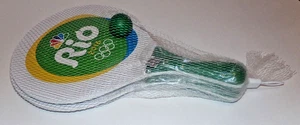 Rare Collectible Rio 2016 NBC Olympic Games Beach Paddles & Ball Olympics NEW - Picture 1 of 4