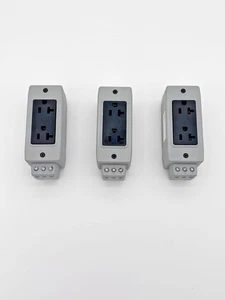 3) Ziplink FA-REC2 Zip Link Din Rail Mount Receptacle, 15 Amp - Picture 1 of 6