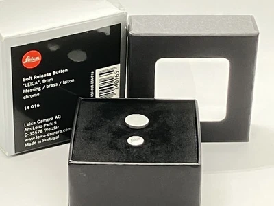 [Unused in Box] Leica Soft Release Button 14016 Chrome 8mm For M Type From JAPAN - Image 1 of 4