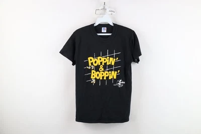 Camiseta Russell Athletic Feminina Antiga Anos 80 S Poppin e Boppin Dança Aeróbica EUA - Imagem 1 de 4