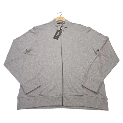 RLX Ralph Lauren Golf Mockneck Jacket Full Zip Stretch Hthr Grey Mens L NWT $228 - Image 1 of 4