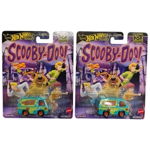 2024 Hot Wheels Premium Pop Culture - Scooby Doo! The Mystery Machine Pair Of 2 - Picture 1 of 3