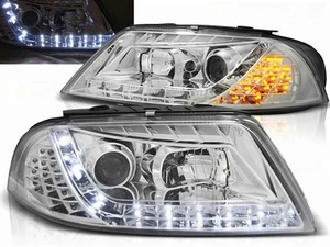 Juego de faros LED en cromo para VW Passat 3BG B5 FL 09.2000-03.2005 - Imagen 1 de 3