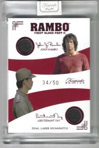 2024 Keepsake Edition John Rambo Lieutenant Tay #155 Prop Film-Used Patch /50 - Picture 1 of 2