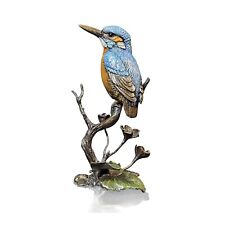 Bronze Kingfisher with Meadow Marsh- Ltd Ed 175. Cold Painted.
