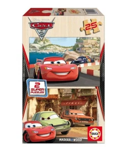 Educa Disney Wooden Super Puzzle PIXAR Cars 2  - 2 x 25 pieces­ each Jigsaw - Picture 1 of 1