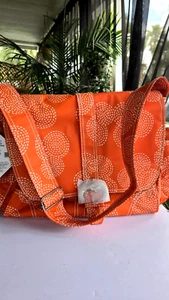 Kalencom Orange Diaper Beach Tote Bag NEW/with tag Laminated Tote bag Unique - Picture 1 of 7