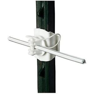 Gallagher G682134 20-Pack T-Post Universal Electric Fence Insulator, White - Picture 1 of 2