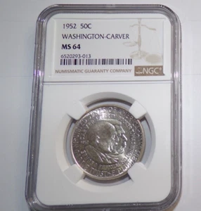 1952 Washington Carver Half Dollar NGC MS64 Beautiful coin - Picture 1 of 2