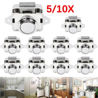 Push Lock Möbelschloss Druckschlösser Möbelgriff Wohnmobil Camper Kabinett 5/10X - Bild 1 von 4