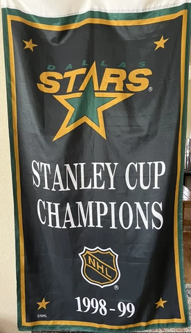 NHL Dallas Stars 1998-1999 Stanley Cup Champions Banner/Flag 3’ x 5’ Cover