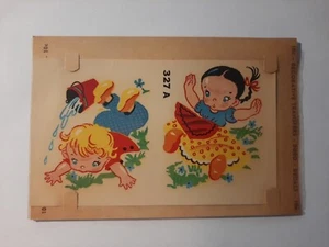 Vintage Duro Water Transfer DECAL, Nursery Rhyme Jack & Jill #327-A NOS - Picture 1 of 4