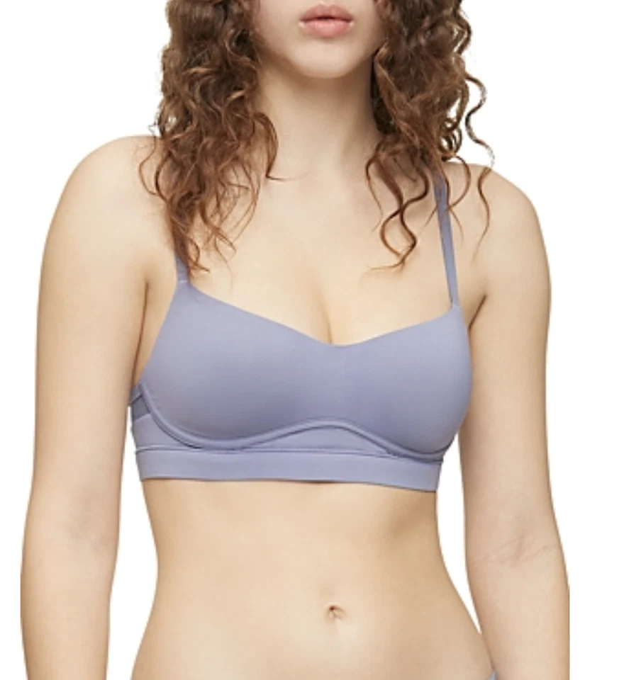 Bralette Calvin Klein Perfectly Fit Flex Ligeramente Forrado Sin Alambres Lila Bub Talla L Foto 1 de 1