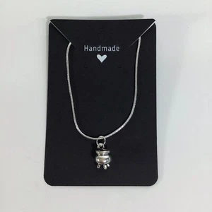 Hexenkessel Halskette .925 Silber 18" Schlangenkette Pagan Wicca Handarbeit - Bild 1 von 2