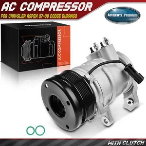 A/C Compressor w/ 7-Groove Pulley for Dodge Durango 04-08 Chrysler Aspen 07-08 - Picture 1 of 10