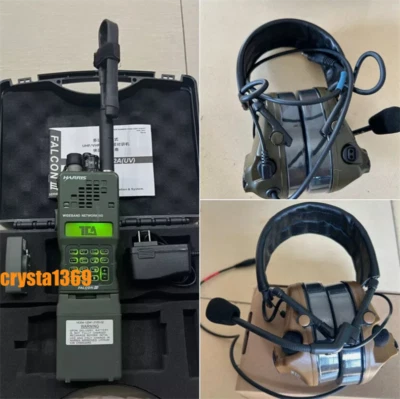 HARRIS 2024 TCA PRC-152A Military Aluminum Shell Radio + Comtac III Headset Set - Image 1 of 4