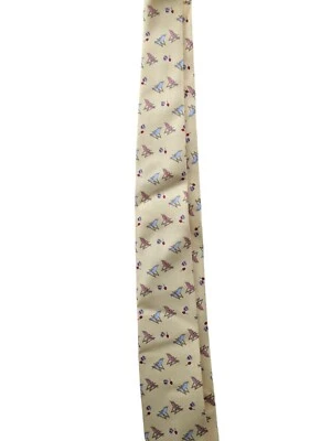 Jos.A.Banks Mens Casual Yellow Graphic 1905 Collection Neck Tie 100% Silk NWT - Image 1 of 4