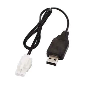 Mini Tamiya 4.8v USB Charger EL-2P Connector Plug NiMH NiCD RC Model Battery UK - Picture 1 of 2